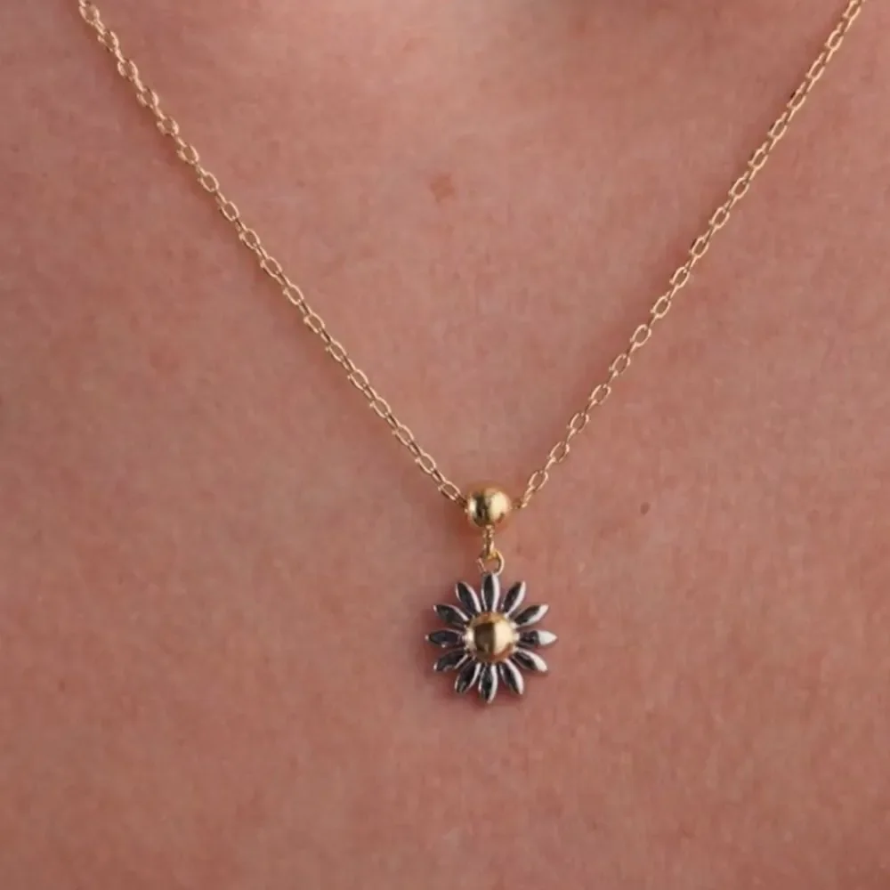 NEW 14K Gold Plated Dainty Necklace with Charm